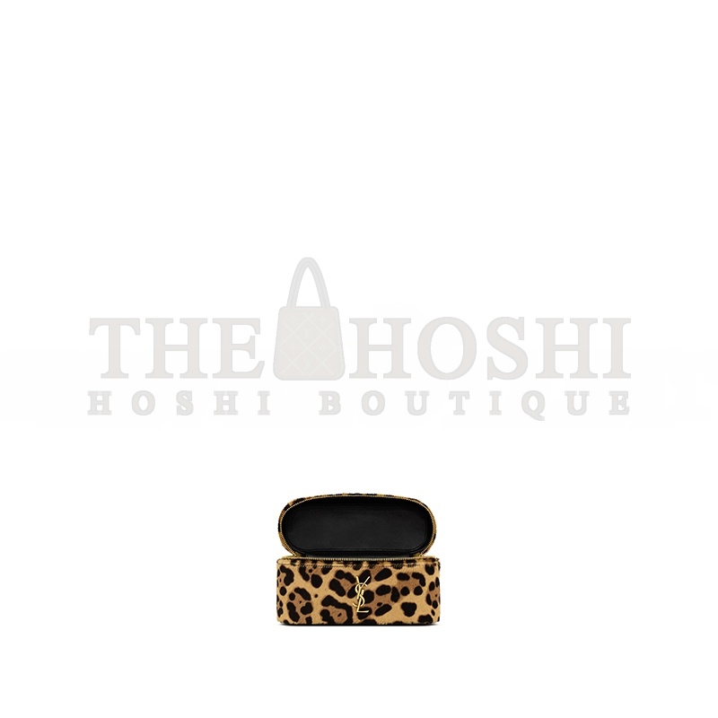 Y51 GABY HORSEHAIR-EFFECT LEATHER COSMETIC BAG 798098AAE6T2490 (18*11*6.5cm) Master Quality